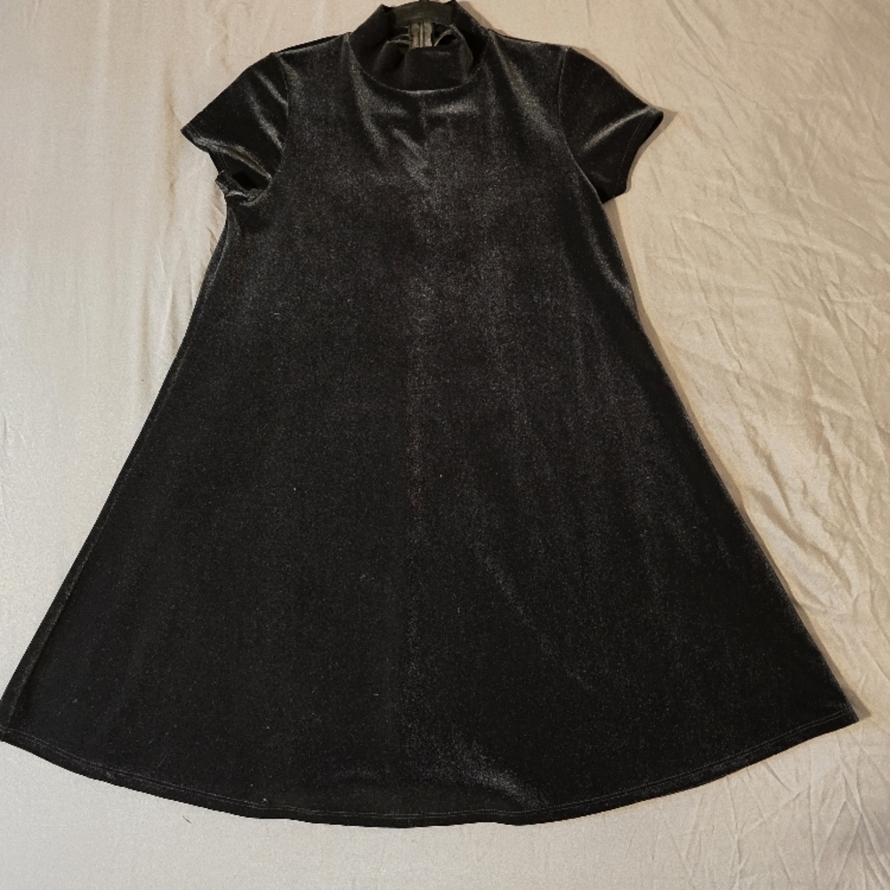 Elegant Black Velvet Dress Foxblood M